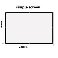 ราคา Simple Projector Screen ALR Screen Reflection Screen หน้าจอโปรเจคเตอร์แบบพกพา รุ่นเริ่มต้น ขนาด 100 นิ้ว (20714526544)