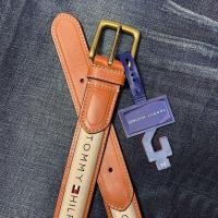 ราคา ต้นฉบับ Tommy Tommy leather belt men 11 tl02x032 joker canvas tide belt authentic (19632287558)