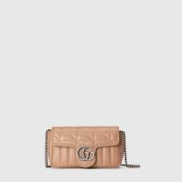 ราคา Gucci กระเป๋า GG Marmont matelassé leather super mini bag (17973533057)