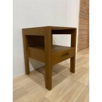 ราคา Sukthongแพร่ โต๊ะข้างเตียงไม้สัก 40x40สูง50ซม ตู้หัวเตียง โต๊ะหัวเตียงมีลิ้นชัก โต๊ะวางของ โต๊ะข้างเตียงโมเดิร์น 1ลิ้นชัก สีไม้สักเก่า SUKP 575 (20690538148)