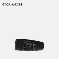 ราคา COACH เข็มขัดผู้ชายรุ่น Harness Buckle Cut To Size Reversible Belt 38Mm สีดำ C1039 BLK 42 (17228059569)