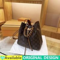 ราคา กระเป๋าถือ LV Neonoe ใหม่2023ใบกระเป๋ากระเป๋าสะพายสำหรับผู้หญิงต้นฉบับ MODE Korea พิมพ์ตัวอักษรกระเป๋าพาดลำตัวกระเป๋าสะพายขนาดเล็ก Dompet Koin บัตรกระเป๋ามีที่จับ Tas Bucket Tali Tarik กระเป๋าช้อปปิ้ง