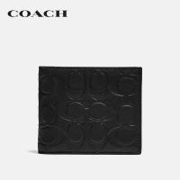 ราคา COACH กระเป๋าสตางค์ผู้ชายรุ่น 3 In 1 Wallet In Signature Leather สีดำ C1231 BLK (7185256509)