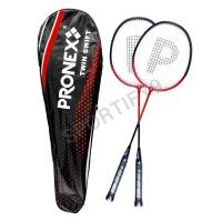 ราคา พร้อมส่ง รุ่นใหม่ ไม้แบด ไม้แบดมินตัน PRONEX รุ่น TWIN SWIFT PN 33 แพ็กคู่ ลูก กระเป๋าสะพาย (16739918051)