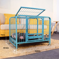 ราคา กรงสุนัข กรงสัตว์เลี้ยง กว้าง55 5ซม xยาว78 2ซม xสูง72ซม กรงหมา ทนทาน สามารถถอดเก็บได้ กรงหมาพื้นที่ว่างขนาดใหญ่ กรงกั้นสัตว์เลี้ยง (19088567789)