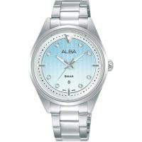 ราคา นาฬิกาข้อมือผู้หญิง ALBA Signa รุ่น AH7AX4X1 หน้าปัดสีขาว AH7AX6X1 หน้าปัดสีเขียว AH7AX8X1 หน้าปัดสีชมพู AH7AY1X1 หน้าปัดสีฟ้า ขนาดตัวเรือน 34 มม (19410053942)