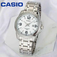 ราคา PJ 2 นาฬิกาข้อมือผู้ชายคาสิโอ CASIO สายสแตนเลสสีทอง หน้าปัดดำ รุ่น MTP 1314D 1AV (18705217704)