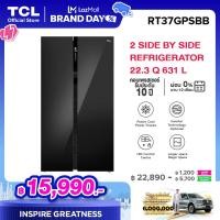 ราคา NEW TCL ตู้เย็น Side by Side ขนาด 22 3Q 631L Black Glass Door ระบบ Inverter ละลายน้ำแข็งอัตโนมัติ รุ่น RT37GPSBB แผงควบคุมระบบดิจิตอล ประหยัดไฟ ผ่อน 0 นาน 10 เดือน (20877829366)