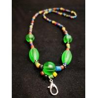 ราคา สร้อยคอลูกปัดหินโบราณ คอลูกปัดหินสีเขียวยาว24 ยาว26 สวมหัวได้ (12366683096)