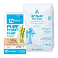 ราคา มิตรผล น้ำตาลทรายขาวบริสุทธิ์ 1 กิโลกรัม x 25 ถุง (18247942011)