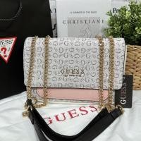 ราคา กระเป๋าสะพายข้าง Guess สะพายได้สองแบบ รุ่นใหม่2023 ลายคัลเลอร์ ทูโทน (20342556475)