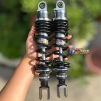 ราคา โช๊คหลังแก๊สซี่ ตัวเหมือน ใส่ PCX XMAX NMAX AEROX ปรับนุ่มนึบได้ สปริงใหญ่ สูง310มิล โช๊คหลังPCX แก๊สซี่เทียบ โช๊คXMAX (20853661879)