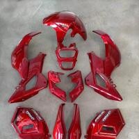 ราคา 0ชุดสี MSX SF สีแดงแก้วมุกล้วน ABS เกรดA มุกพิเศษ เฟรม msx sf (14588555061)