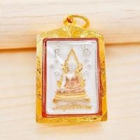 ราคา พร้อมส่ง จี้พระพุทธชินราช 3 กษัตริย์ กรอบทองคำแท้90 กันน้ำ พระแท้จากวัด ตรงรุ่น ปลุกเสกแล้ว PA775 (20547081957)