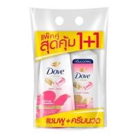 ราคา โดฟ แชมพูและครีมนวดผม Dove Micellar Shampoo 380 Conditioner 380ml (20813456715)