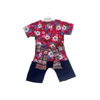 ราคา ชุดไทยเด็ก ชุดดอกม่อฮ่อม พร้อมผ้าคาดเอว ชุดดอกสงกรานต์ พร้อมส่ง (18342002978)