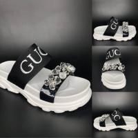 ราคา รองเท้าสวม2ตอนสายรัด ประดับคริสตัล สูง1 5นิ้ว รองเท้าผู้หญิง W31 (2640576473)