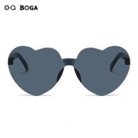 ราคา OQ BOGA แว่นกันแดดป้องกันการกรอบทรงกลมรังสียูวีสำหรับทุกเพศ12สไตล์ UV400แว่นตากันแดดไร้ขอบรูปหัวใจแฟชั่นผู้ชายผู้หญิง (19477893972)
