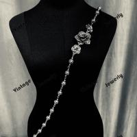 ราคา สร้อยสังวาลย์ เครื่องประดับตกแต่งชุดไทย มี 3 สีให้เลือก ชุบทอง เงินรมดำ เงิน สินค้าพร้อมส่งจากประเทศไทย (19026380647)