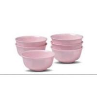 ราคา ถ้วยเเบ่งซุปเปอร์แวร์4 5นิ้ว 6ใบ เมลามีน100 ทรงคลาสสิก สีชมพู (20543289172)