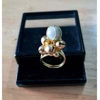 ราคา แหวนกระพรวนทองเหลือง แหวนประดับหินมงคล แหวนกระดิ่งเรียกทรัพย์ ตัวเรือนทองเหลือง RS 1 (16357770320)