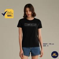 ราคา Mc Jeans เสื้อยืดแขนสั้นผู้หญิง คอกลม สีดำ MTSZ960 (19507494570)