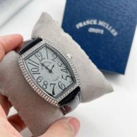 ราคา นาฬิกาแบรนด์แท้ Frank หน้าปัดล้อมเพชร สายหนัง พร้อมกล่อง (18496962829)