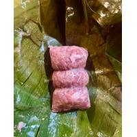 ราคา แหนมเนื้อโคขุน ฮาลาล เจ้าใหม่อยากให้ลอง แพ็คละ 10 ห่อ ห่อใบตอง ซีลสูญญากาศอย่างดี (20352726358)