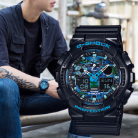 ราคา นาฬิกา Casio G Shock แท้ รุ่น GA 100CB 1ADR นาฬิกาผู้ชายสายเรซิ่น สีดำ หน้าปัดสีน้ำเงิน สินค้าของใหม่ ของแท้ 100 ประกัน CMG 1 ปีเต็ม (403033588)