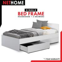 ราคา NETHOME SNOW SERIES 3ฟุต เตียง เตียงไม้ ฐานเตียง ฐานเตียงไม้ เตียงมินิมอล เตียงอเนกประสงค์ เตียงมีลิ้นชัก เตียงเดี่ยว SNOW WOODEN BED FRAME 3FT SINGLE SIZE (20824525888)