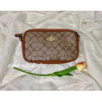 ราคา พร้อมส่งไม่ต้องรอ Special offer SALE OFF 50 COACH กระเป๋าCOACH CROSSBODY POUCH IN SIGNATURE CANVAS COACH2ซิปทรงกล่อง ทรงกล่อง รหัส 1973 1962 (8142751866)