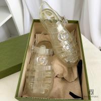 ราคา GUCCI SANDALS JELLY 38 WHITE PVC GHW (19716243125)