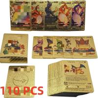 ราคา 110ชิ้นเกมโปเกม่อน 55ชิ้น การ์ดทองฟอยล์ การ์ดการ์ตูนอะนิเมะโปเกมอน เวอร์ชั่นภาษาอังกฤษ Tcg การ์ดสำหรับแฟนๆ การ์ดโปเกม่อนแท้ (20566102989)