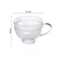 ราคา แก้ว แก้วกาแฟ แก้วชา แก้วนม แก้วมีหู แก้วใส แก้วใส่โยเกิร์ต แก้วใส่อาหารเช้า แก้วมีลายดอกไม้ อย่างหนา (20148638107)