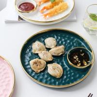 ราคา จานหลุม จานเซรามิค หลุมใส่น้ำจิ้ม จานเกี๊ยวซ่า มีให้เลือก 3สี พร้อมส่ง (12297512021)