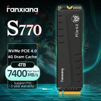 ราคา Fanxiang S770 SSD 7400MB s PCIe 4 0 M 2 Nvme 500GB 1TB 2TB 4TB Hard Drive Internal Solid State Drive for PS5 PlayStation 5 Desktop (20331804954)