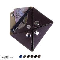 ราคา Louis Montini กระเป๋าใส่บัตร หนังวัวแท้ กระเป๋าใส่เหรียญหนังแท้ Credit Card Wallet Card Holder WK10 WK12 (662920970)