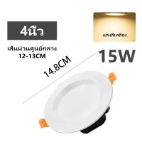 ราคา โคมไฟดาวน์ไลท์ ฝังฝ้า LED ชุดโคมดาวไลท์ โคมติดฝ้า โคมติดเพดาน LED PANEL แบบฝัง (19527296891)