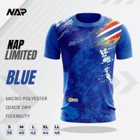 ราคา ์NAP Limited2 เสื้อกีฬาสีน้ำเงิน คอกลม แขนสั้น พิมพ์SUB สีสวยสดใส ไม่ซีด ไม่ย้วย ไม่ต้องรีดดดด (20485637869)
