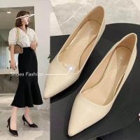 ราคา พร้อมส่ง TX204 รองเท้าคัชชูส้นสูง หัวแหลม สูง2 5นิ้ว รองเท้าส้นเข็ม งานดี 3สี (5940700645)