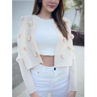 ราคา เสื้อคลุมพลีท มิ้ลค์กี้ไวท์ ดอกชาแนล (17274900286)