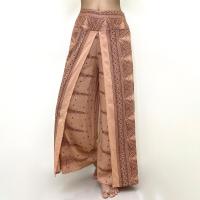 ราคา กางเกงขายาวผู้หญิง กางเกงแพนเค้กทรงขาบาน ผ้าเรยอนนุ่มลื่นระบายอากาศ (20497972843)