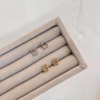 ราคา Suwann na shop ราคาต่อคู่ ต่างหู ต่างหูเงินแท้ ใบโคลเวอร์ หัวใจ (12418464497)