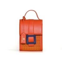 ราคา Chaksarn กระเป๋าเสื่อกกทอมือผสมหนังวัวแท้รุ่น Tally กระเป๋าสะพายใบเล็กใส่โทรศัพท์ (20774255723)