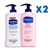 ราคา stock in Thailand วาสลีนนำเข้าเนื้อเซรั่มบางเบาล็อตใหม่ Intensive Care advanced repair Healthy Even Tone With Vitamin B3 And SPF 10 400ml (20485633587)