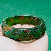 ราคา กำไลหยก กำไรเนื้อหยกเขียวลายมังกร (14936550165)