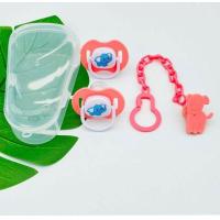 ราคา พร้อมส่ง จุกนมหลอก 3 ชิ้น จุกหลอกหัวกลม จุกหลอกหัวแบน สายโซ่คล้อง Babyville (16468843107)