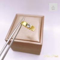 ราคา แหวนเพชรเม็ดเดี่ยวแบบฝังหุ้ม แหวนเพชรคู่ แหวนเพชรใส่ได้ทั้งชายหญิง (20207868152)