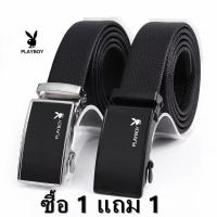 ราคา ซื้อ 1 แถม 1 ถูกสุด PLAYBOYเข็มขัดหนัง ผู้ชาย รับประกันคุณภาพสินค้า เข็มขัดผู้ชาย คลาสสิก Belt เข็มขัด (7998561898)