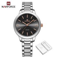ราคา NAVIFORCE Women Casual Watch Original Stainless Steel Ladies Wristwatch Waterproof 2023 Quartz Rose Gold Watches (20665548063)